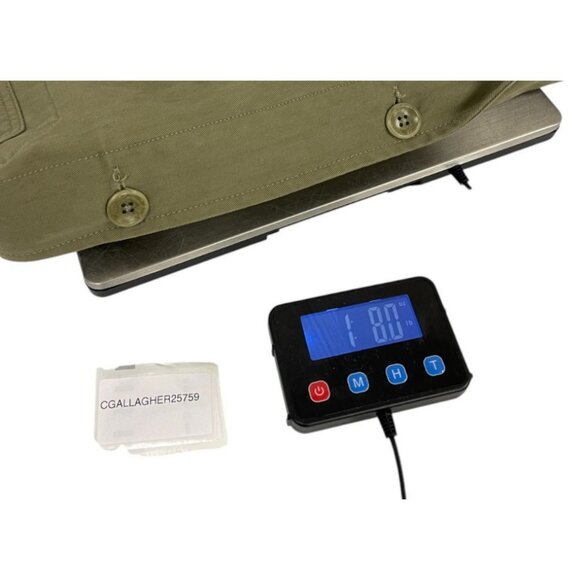 Zara Mens Overshirt Jacket Medium M Military Green Regular Fit Long Sleeve NWOT - Picture 7 of 7